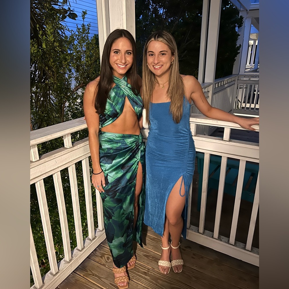 Blue maxi dress